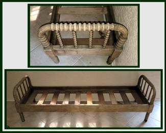 Antique Jenny Lind Bed, Small Farmer's Bed, Perfect for Today's Decor, Add some Pillows and Voila, you have a Gorgeous Daybed 
