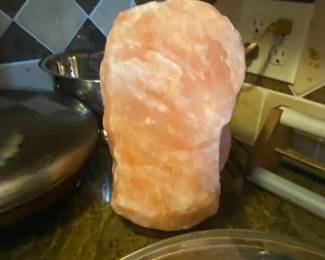 Two salt lamps