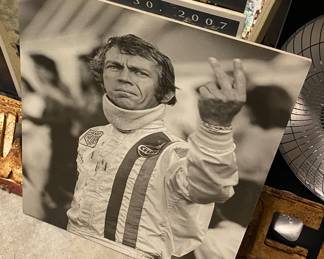 Steve McQueen Racing Poster