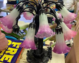 Glass Lamp (2 Shades Missing)