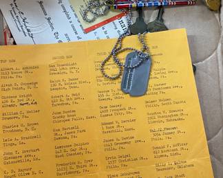 WW2 Dog Tag Grouping