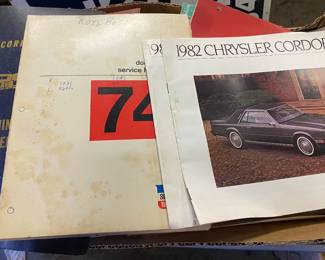 Car Advertising Brochures and Manuals