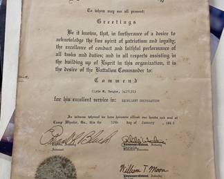 Assorted Military Awards and Certificates