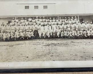 Old Military Artillery Framed Photograph