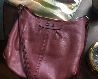COACH purse, deep cranberry pink....so pretty!