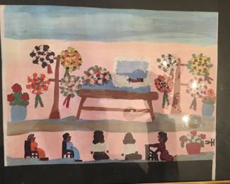 Clementine Hunter print..."Funeral"