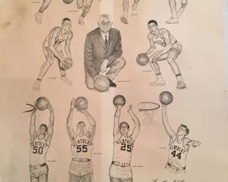 Coach Rupp and his men!  1967!  RARE!  Dan Issel, #44!  This is truly a FIND!  What a keepsake this will be for someone!