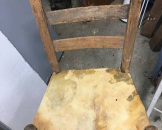 American Indian Reservation Chair, one of two, from the 1800s.  Handmade with cowhide seats...amazing!