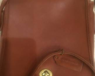 Coach cross body bag in luggage tan...great shape!