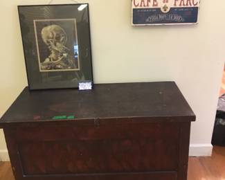 Wonderful antique blanket chest!  Truly a great piece, will be beautiful in any room...