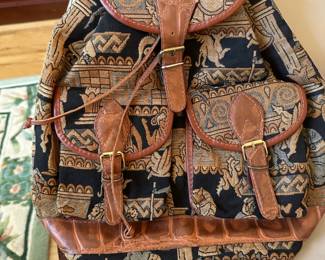 BROWN BACKPACK MADE IN ITALY - BUY ONE AND GET 50% ON ANY HATS

