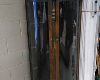 Vintage Corner Rounded Curio Cabinet