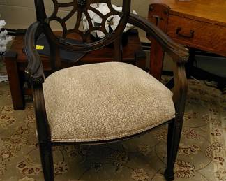 Uniquely beautiful arm chair.