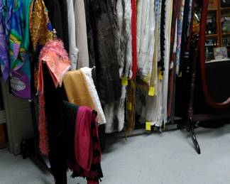 Women's Winter Coats and Scarves.