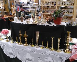 Baldwin, William and Mary and Virginia Metal Crafters Brass items.