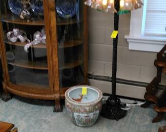 Asian Fish Bowl, Tulip Floor Lamp