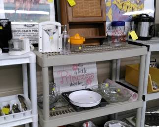 Longaberger Medicine or Spice Cabinet, assorted kitchen items (more to come).