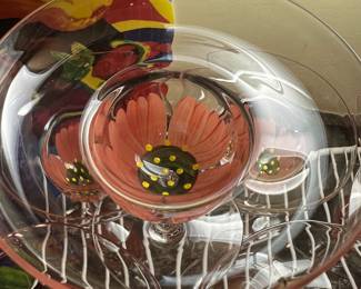 Hand Painted Margarita Glasses