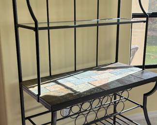 Baker's Rack w Slate Tile