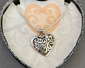 Brighton Heart Necklace and Matching Earrings