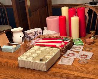 Holiday Candles and assessories
Candle holders