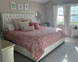 Beautiful King Size Bed and all the Linens