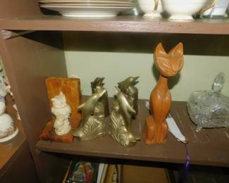 Vintage Figurines And Bookends