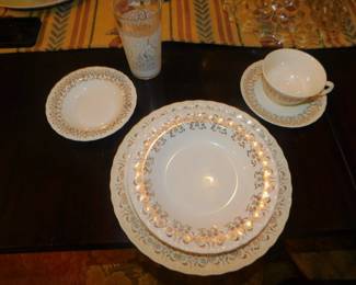 Vintage Pope Gosser China "Sterling"  65 Pieces