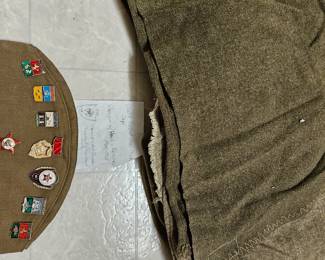 WWII soviet M35 pilot cap with rare pin