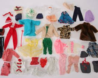vintage Barbie-sized doll clothes