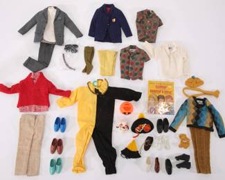 Vintage Ken clothes & accessories lot