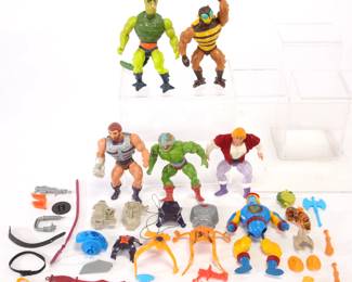 Vintage He-Man figures & weapons