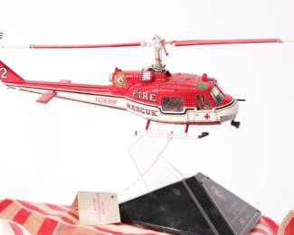 Franklin Mint Fire Rescue die cast helicopter
