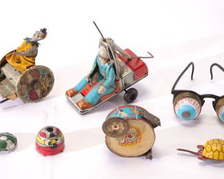 Antique Tin litho toys