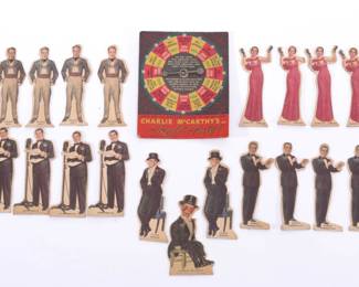 Antique Charlie McCarthy Radio Game 