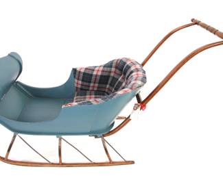 1860's Maine Wooden Push sleigh