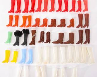 Vintage Barbie doll boots