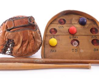 Antique baseball toys