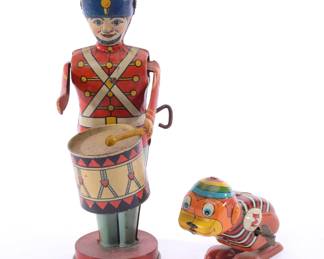 Wolverine Tin wind-up soldier & tin litho monkey