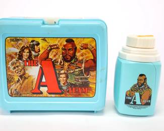 Plastic A-Team lunchbox