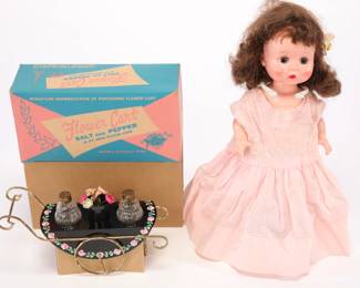 Littlest Angel doll & Flower cart
