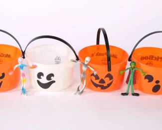 McDonalds Halloween buckets & Bendy toys