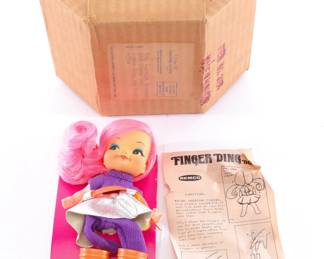 Vintage Remco Finger ding doll in mail-away box