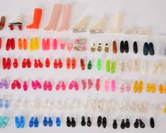 Vintage Barbie shoes lot