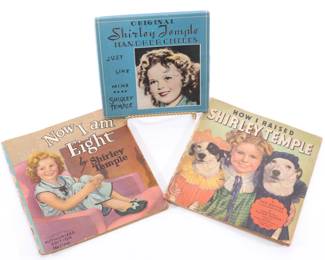 Shirley Temple books & Handkerchief in box