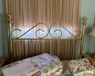 Brass bed