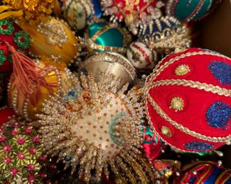 Vintage beaded ornaments 