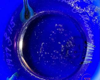 ORIENT & FLUME Pulled Feather Art Glass Vase