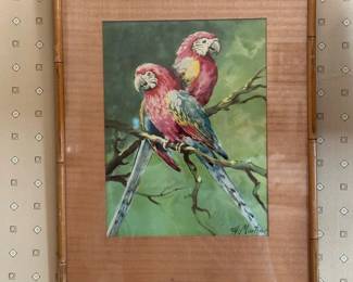 Framed Watercolor by A MARTIN