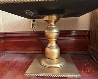 Vintage Hollywood Regency Gold Gilt Side Table
